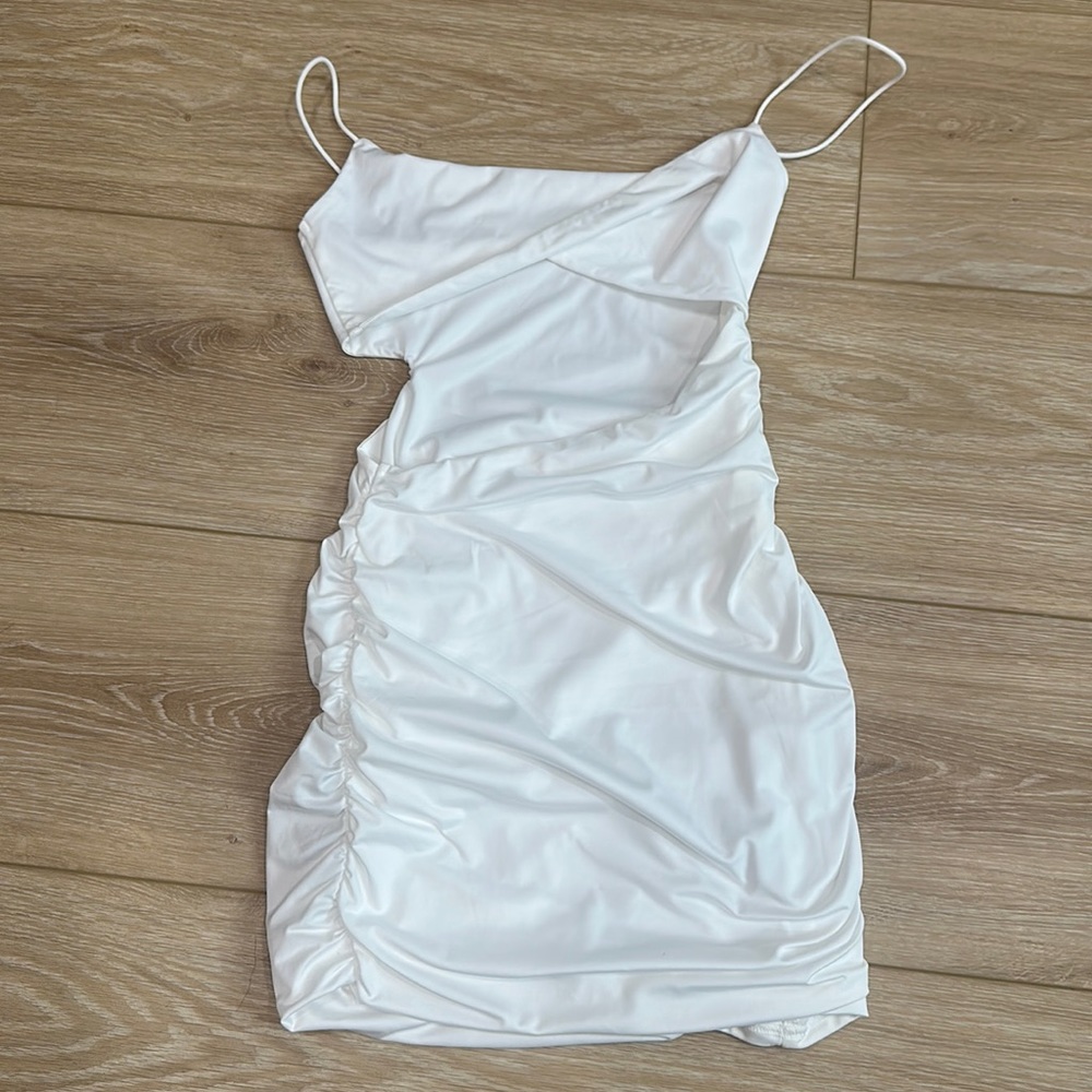 White Cut Out Dress